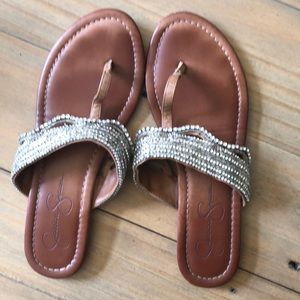 Jessica Simpson beaded sandals